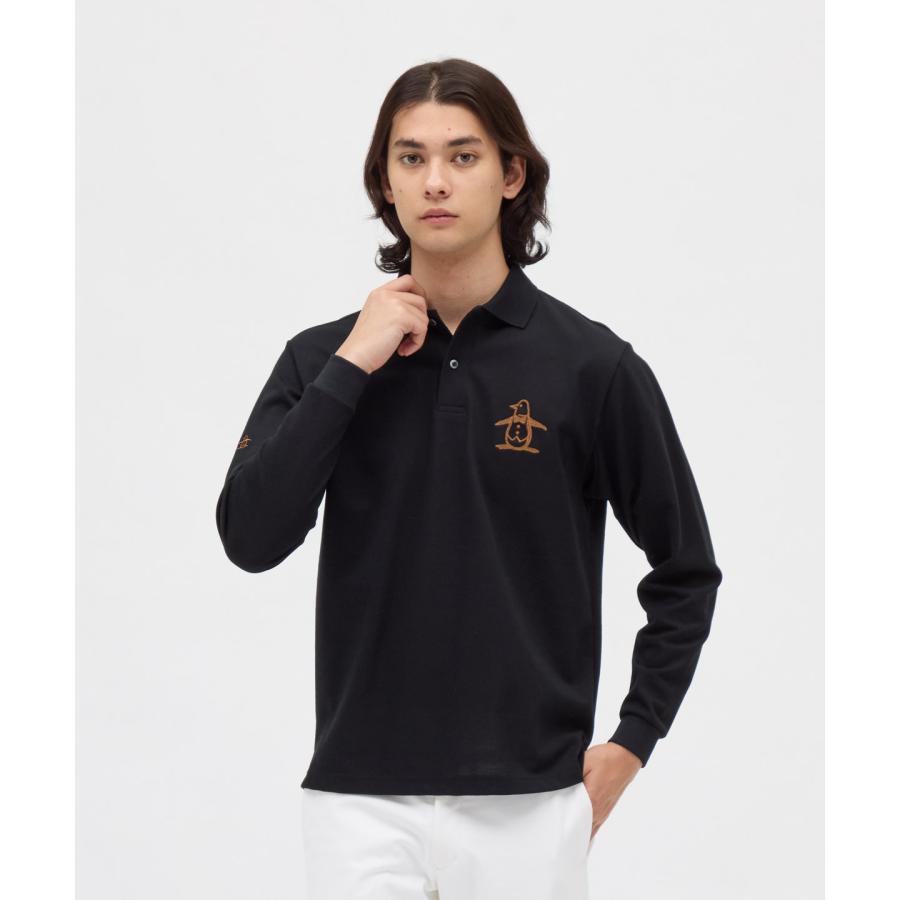 希少 日本製 MARK&LONA 長袖ポロ M 黒 刺繍ロゴ ゴルフウェア 美品 希少 日本製 MARK&LONA 長袖ポロ M 黒 刺繍ロゴ ゴルフウェア 美品