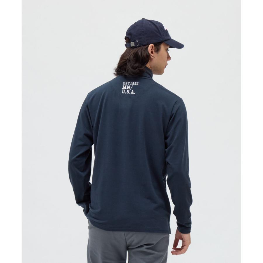 【新品未使用】マンシングウェア ロゴジャカード長袖シャツ ネイビー　LLサイズ Munsingwear（マンシングウェア） 公式 吸湿発熱ストレッチ起毛長袖