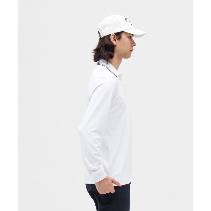 Munsingwear 長袖ポロシャツ ホワイト LLサイズ 新品 Munsingwear（マンシングウェア） 公式 防風ストレッチ長袖ポロシャツ