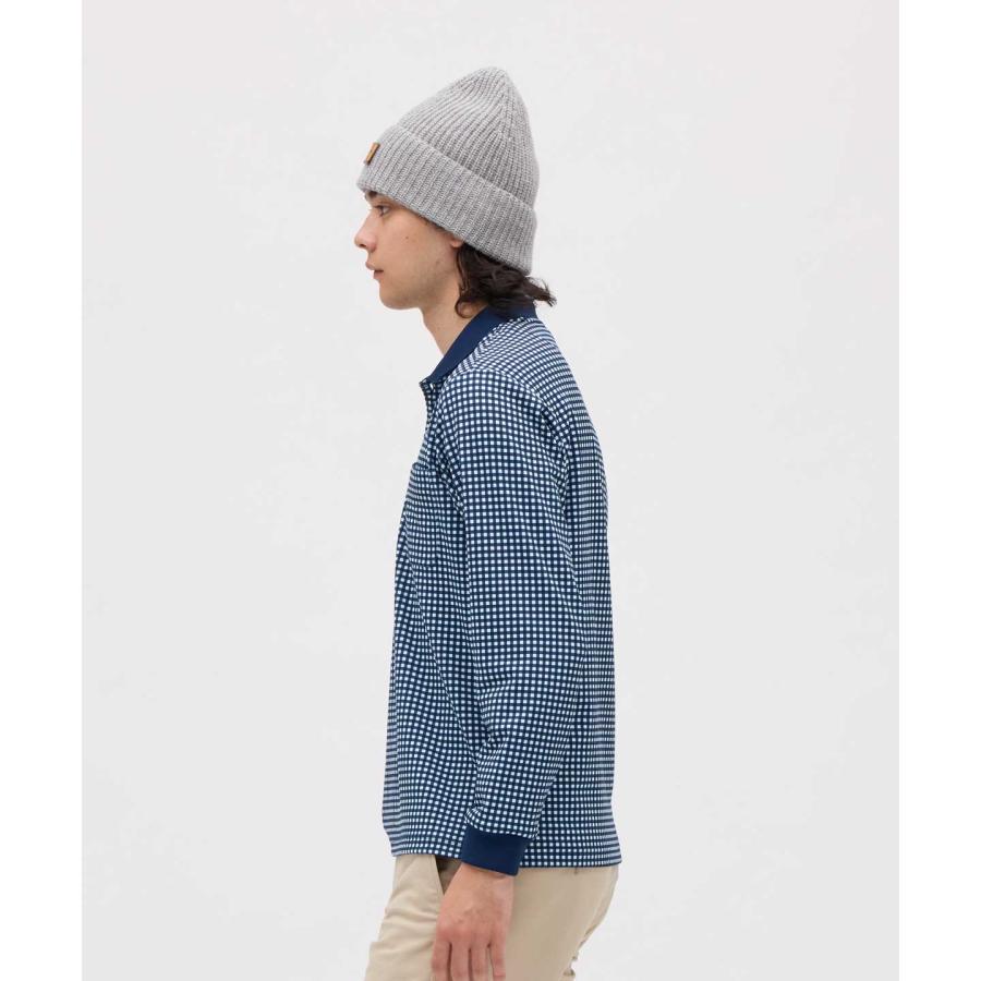 新品マンシングウェアギンガムチェック総柄プリント長袖ポロシャツ 茶 Munsingwear（マンシングウェア） 公式 HEATNAVI ギンガムチェック総柄
