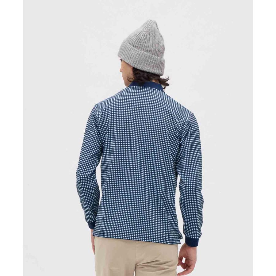 新品マンシングウェアギンガムチェック長袖ポロシャツゴルフMG5FLS32M Munsingwear（マンシングウェア） 公式 HEATNAVI ギンガムチェック総柄