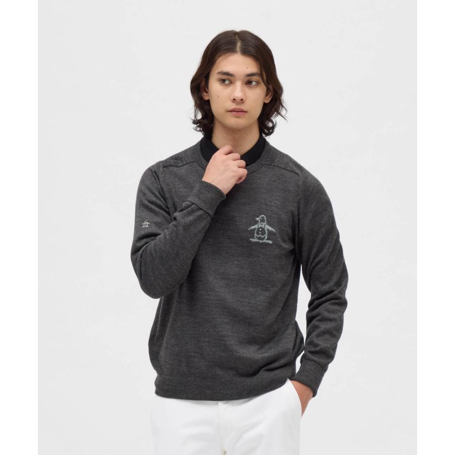 Munsingwear（マンシングウェア） 公式 吸湿発熱ビッグロゴクルー