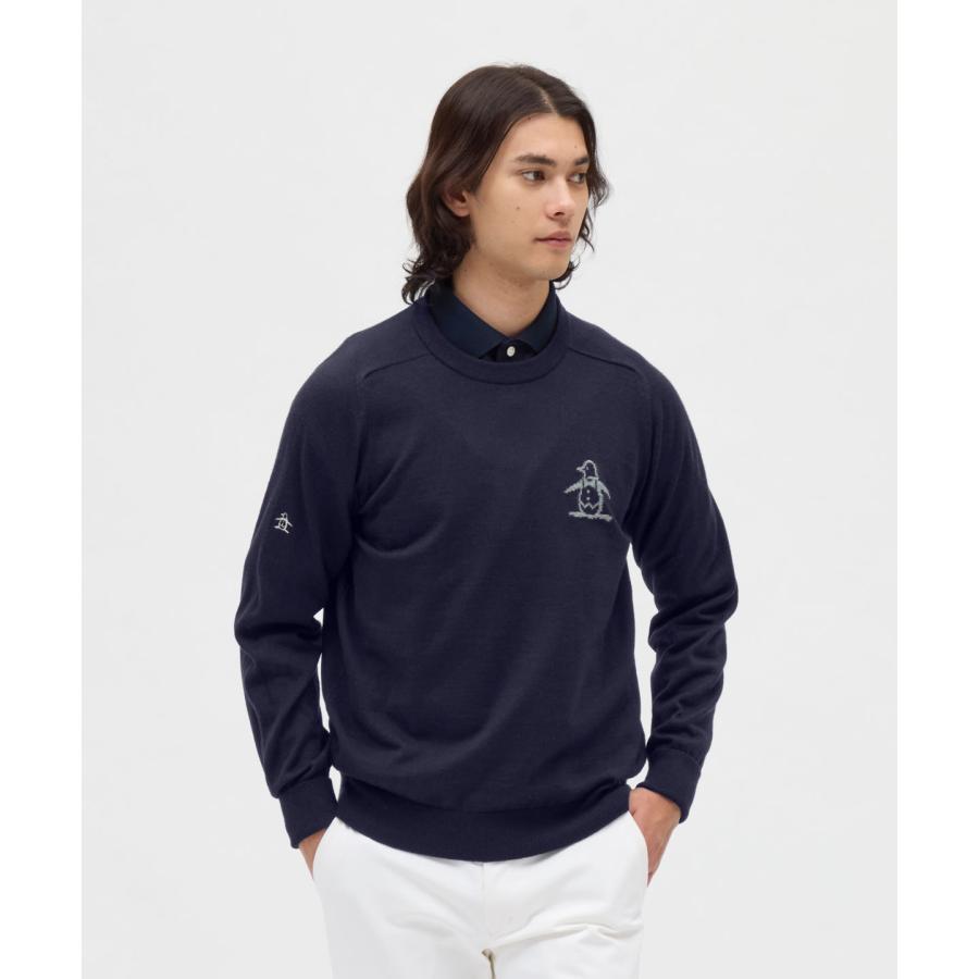 Munsingwear（マンシングウェア） 公式 吸湿発熱ビッグロゴクルー