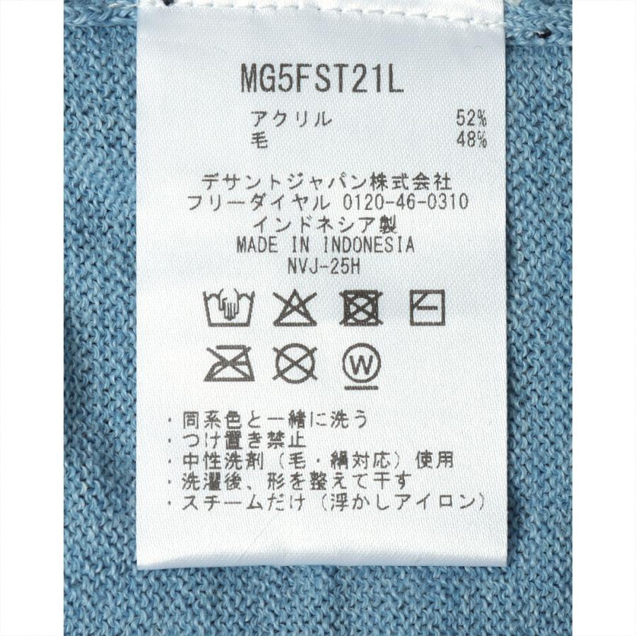 公式 マンシングウェア ライナー付きインターシャセーター レディース 手洗い可 防風インナー付 ゆったり ゴルフ おしゃれ MG5FST21L 25FWの画像