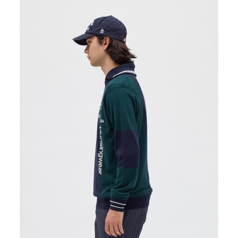 マンシングウェア ニット GORETEX ハイブリッド 防風 カーディガン L Munsingwear（マンシングウェア） カーディガン Links cardigan