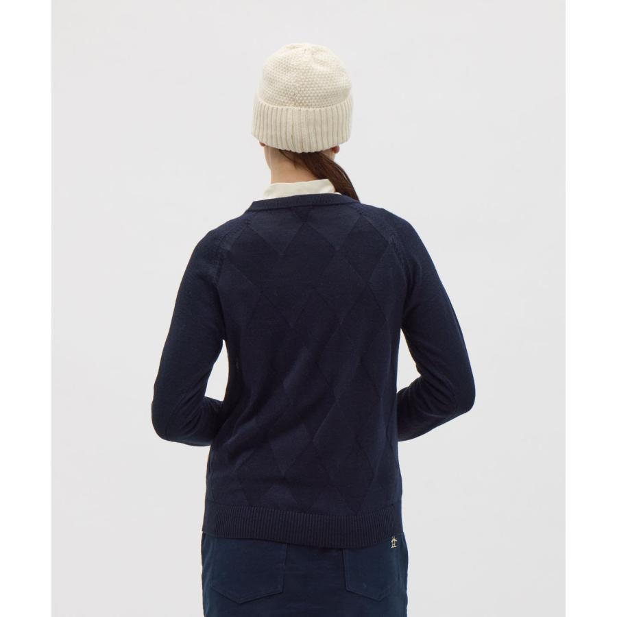 Munsingwear（マンシングウェア） 公式 ダイヤ柄クルーネックセーター