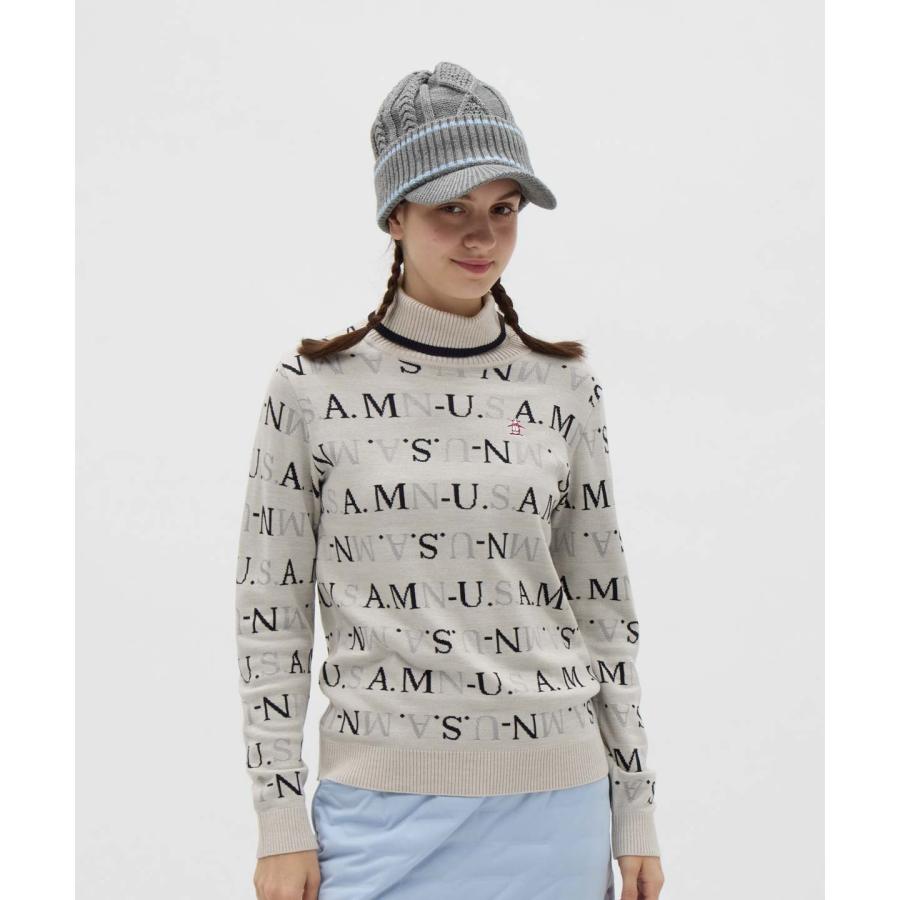 Munsingwear（マンシングウェア） 公式 ロゴジャカードタートルネック