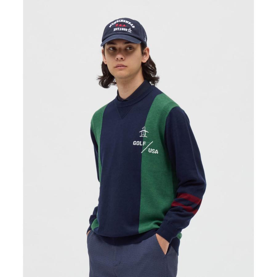 Munsingwear（マンシングウェア） 公式 ロゴインターシャクルーネック