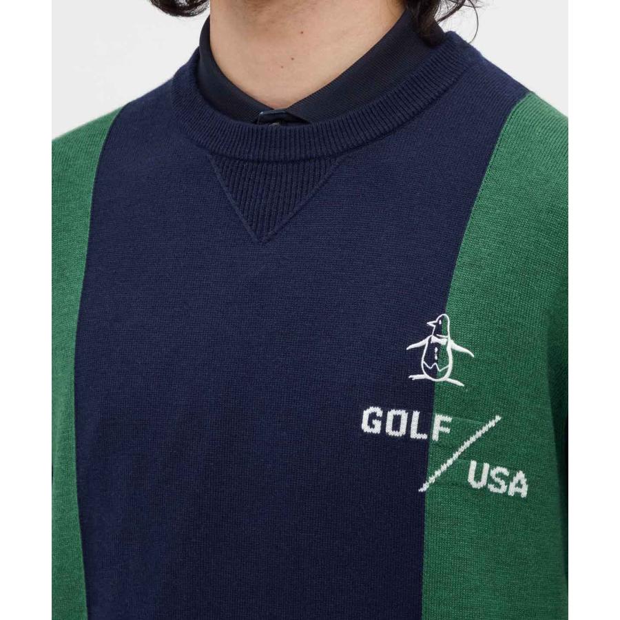 Munsingwear（マンシングウェア） 公式 ロゴインターシャクルーネック