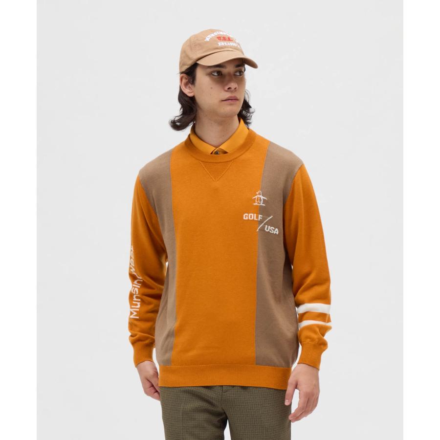 Munsingwear（マンシングウェア） 公式 ロゴインターシャクルーネック