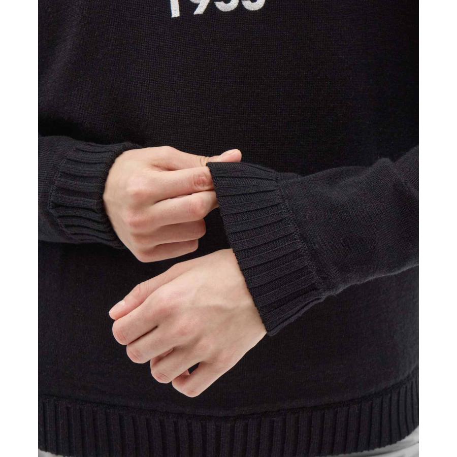 公式 マンシングウェア MUNSINGWEAR 裏付き防風ハーフジップセーター レディース ニット ゴルフ スポーティー  MG5FST82L 25FWの画像