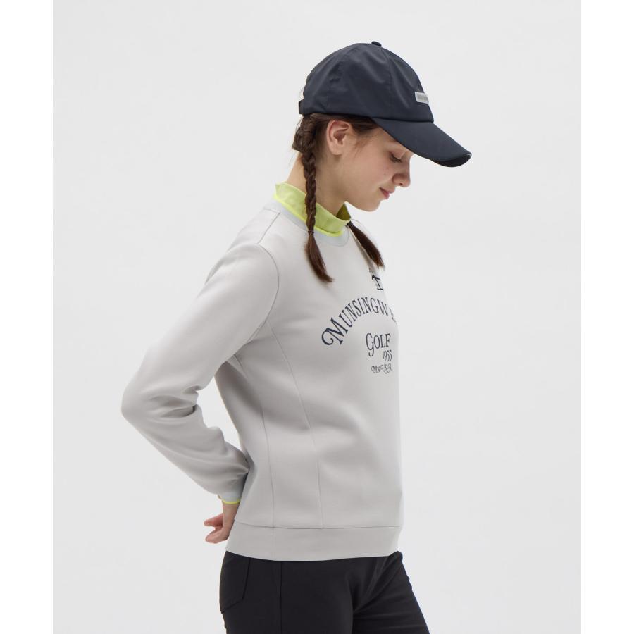 新品 マンシングウェア 刺繍デザインニット 黒 L マンシングウェア Munsingwear 【公式オンライン限定】黒い