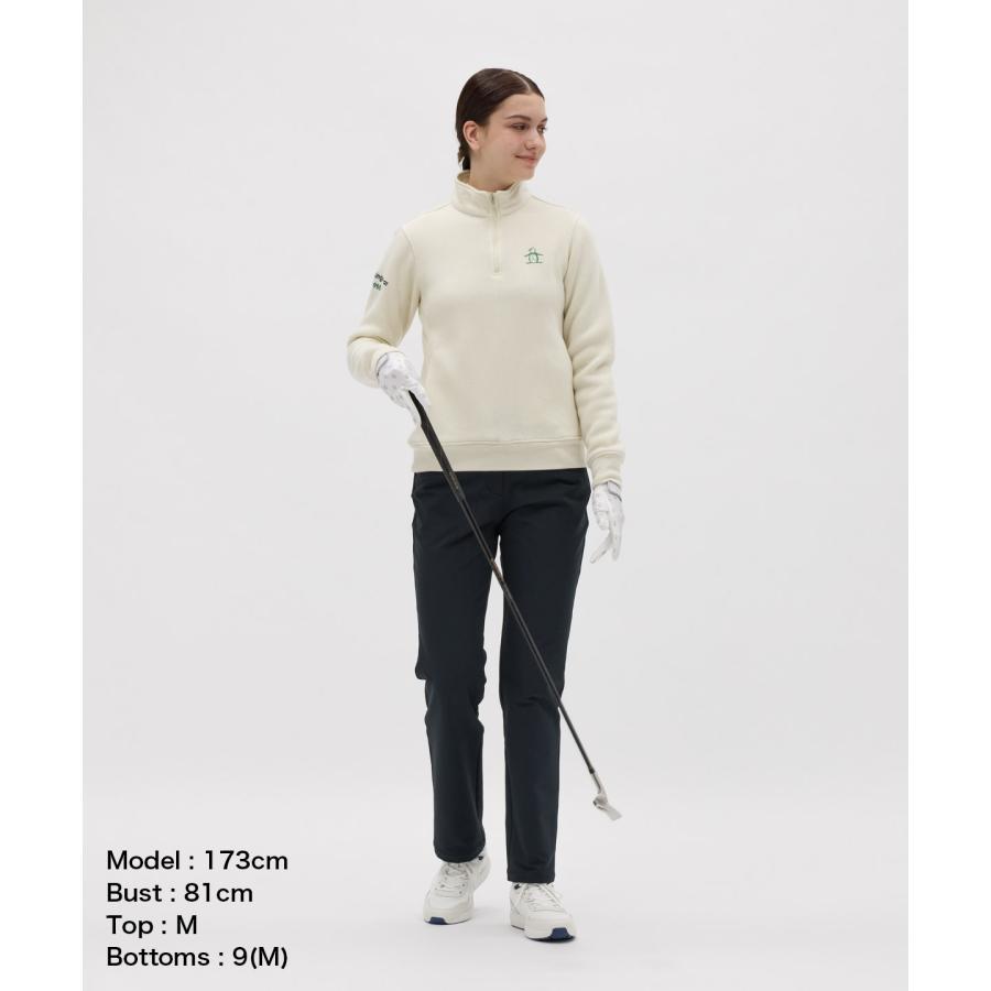 マンシングウエアレディスゴルフハーフZIP フーデイM Munsingwear（マンシングウェア） 公式 吸湿発熱スタンドカラーハーフ