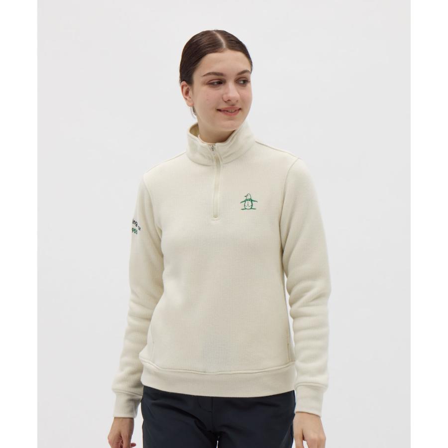 マンシングウエアレディスゴルフハーフZIP フーデイM Munsingwear（マンシングウェア） 公式 吸湿発熱スタンドカラーハーフ