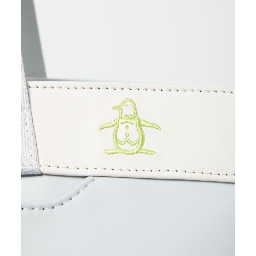 Munsingwear 公式 マンシングウェア 合皮素材ペンギン刺繍トート