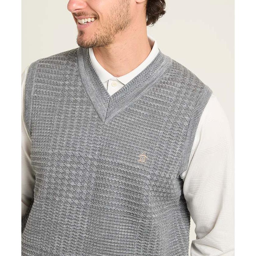 Munsingwear（マンシングウェア） 公式 グレンチェックVネックニット