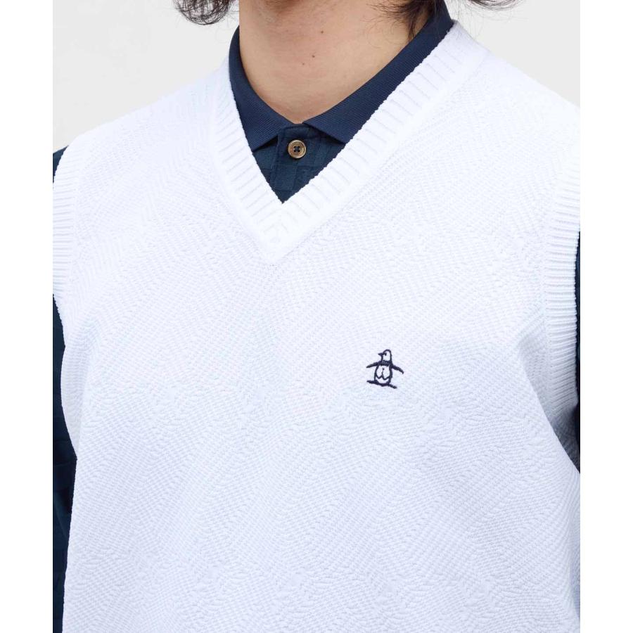 Munsingwear（マンシングウェア） 公式 地柄Vネックニットベスト