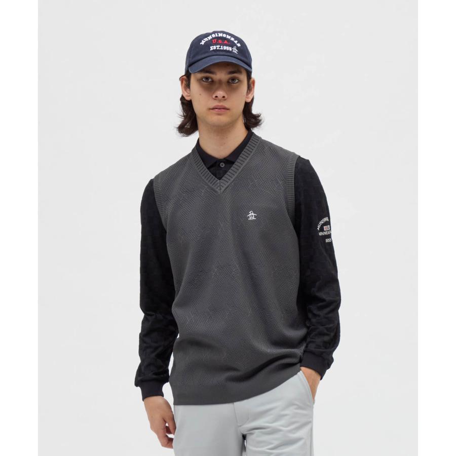 Munsingwear（マンシングウェア） 公式 地柄Vネックニットベスト