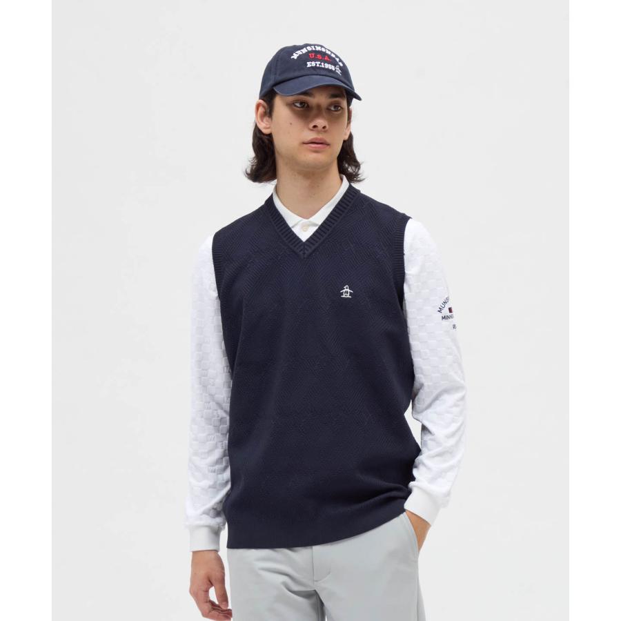 Munsingwear（マンシングウェア） 公式 地柄Vネックニットベスト