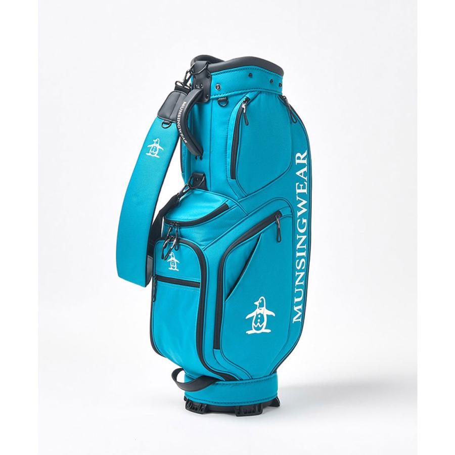 美品　マンシングウェア　キャディバッグ Munsingwear 公式 マンシングウェア ファブリックキャディバッグ