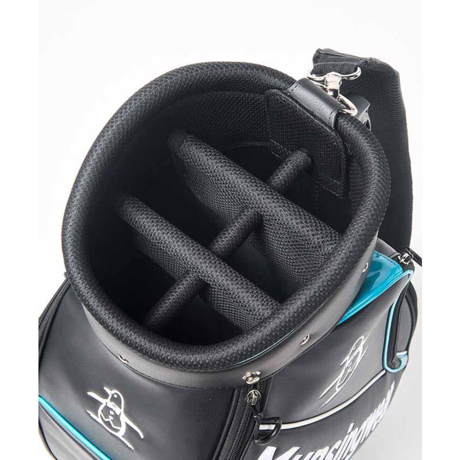 Munsingwear ブラック キャディバッグ Munsingwear マンシング キャディバッグ 2025年モデル MG5SCB02M