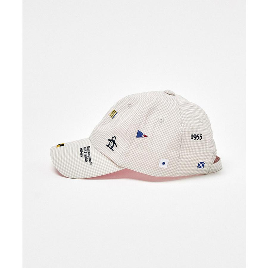 ttt_mswキャップ 25ss ギンガムチェック 試着のみ rienda ギンガムチェックキャップ GRN -ファッション通販