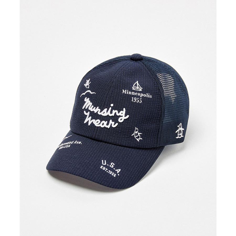 Munsingwear 公式 マンシングウェア サッカーストライプ 飛び柄