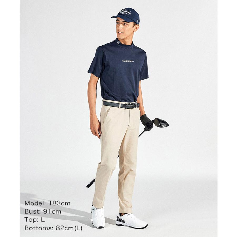 Munsingwear 公式 マンシングウェア モックネック半袖シャツ