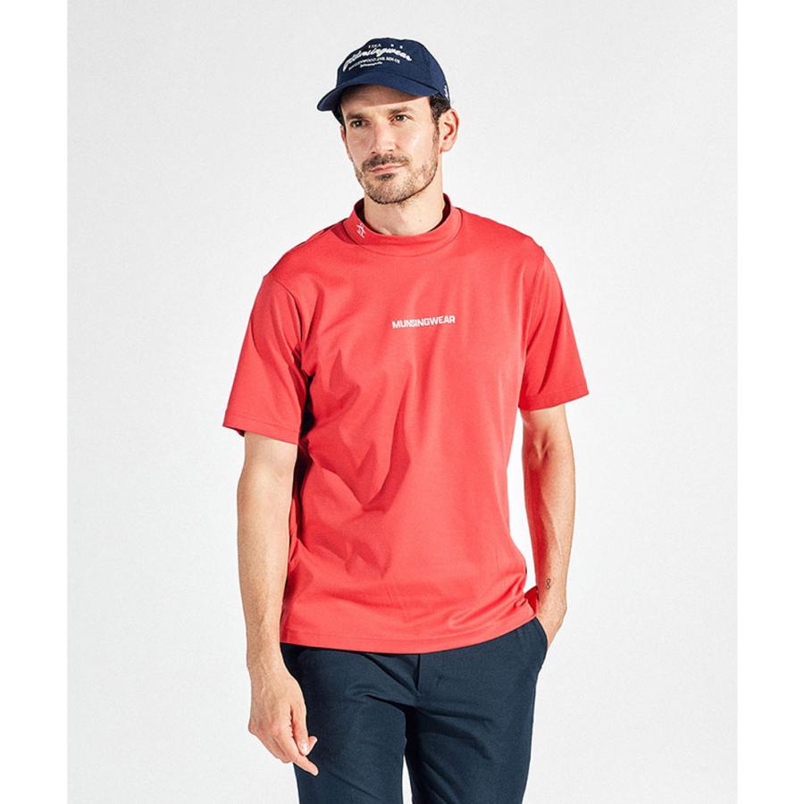 Munsingwear 公式 マンシングウェア モックネック半袖シャツ