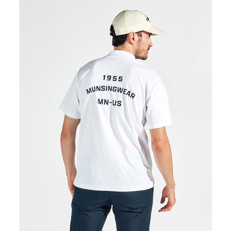 Munsingwear 公式 マンシングウェア モックネック半袖シャツ