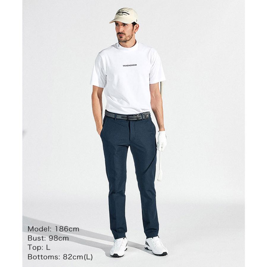 現行モデル マンシングウェア モックネック 半袖 ホワイト メンズ 希少サイズ Munsingwear マンシングウェア メンズ 半袖 シャツ 日本製