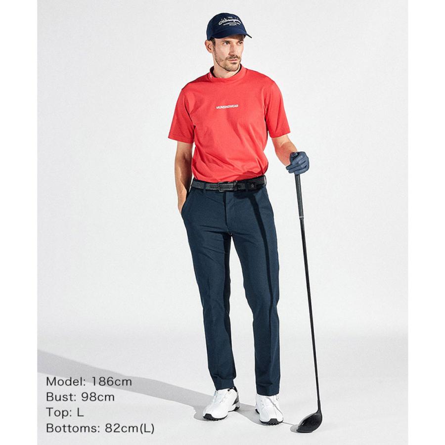 Munsingwear（マンシングウェア） 公式 モックネック半袖シャツ メンズ