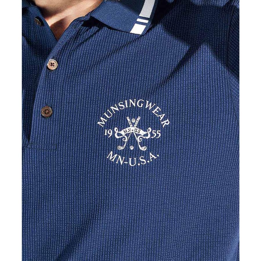 Munsingwear（マンシングウェア） 公式 シアサッカー半袖ポロシャツ