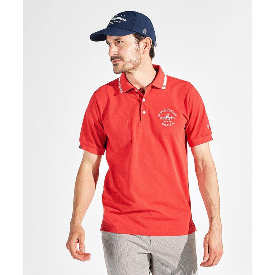 Munsingwear（マンシングウェア） 公式 シアサッカー半袖ポロシャツ