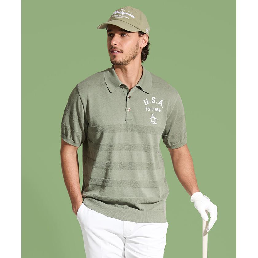 【定価2.5万円】G/FORE メンズウェア 半袖ポロシャツ サイズS Munsingwear（マンシングウェア） 公式 フィラシスハイゲージニット