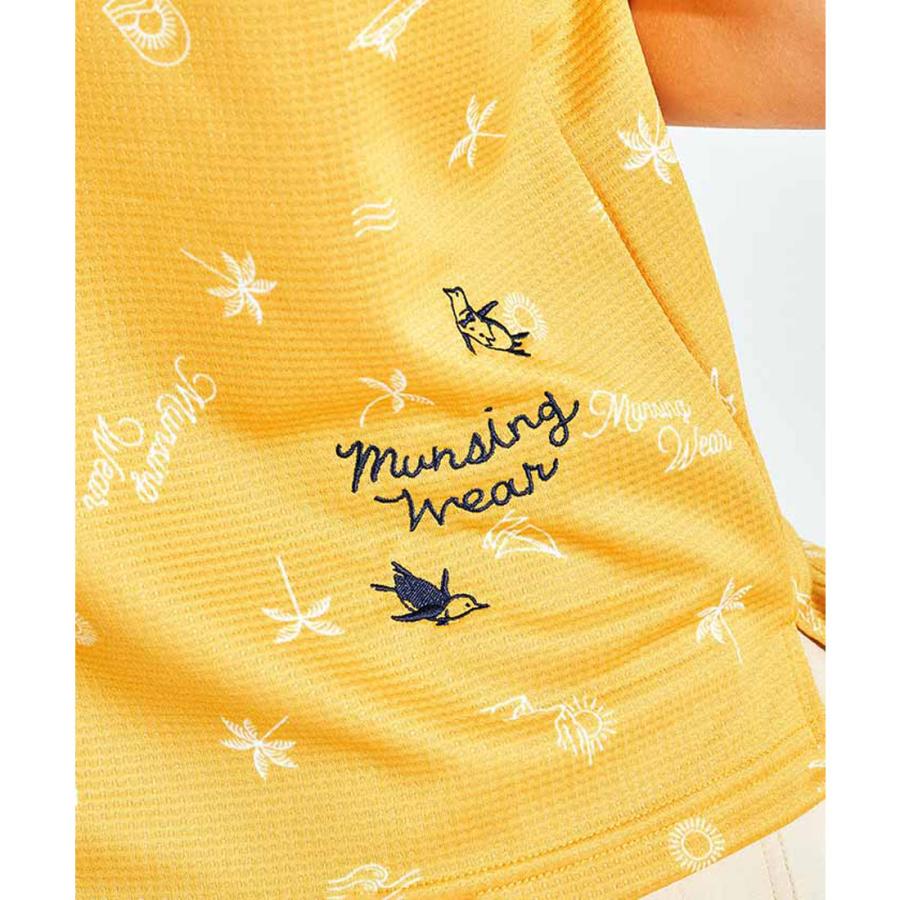 Munsingwear（マンシングウェア） 公式 ワッフルリゾートプリント半袖