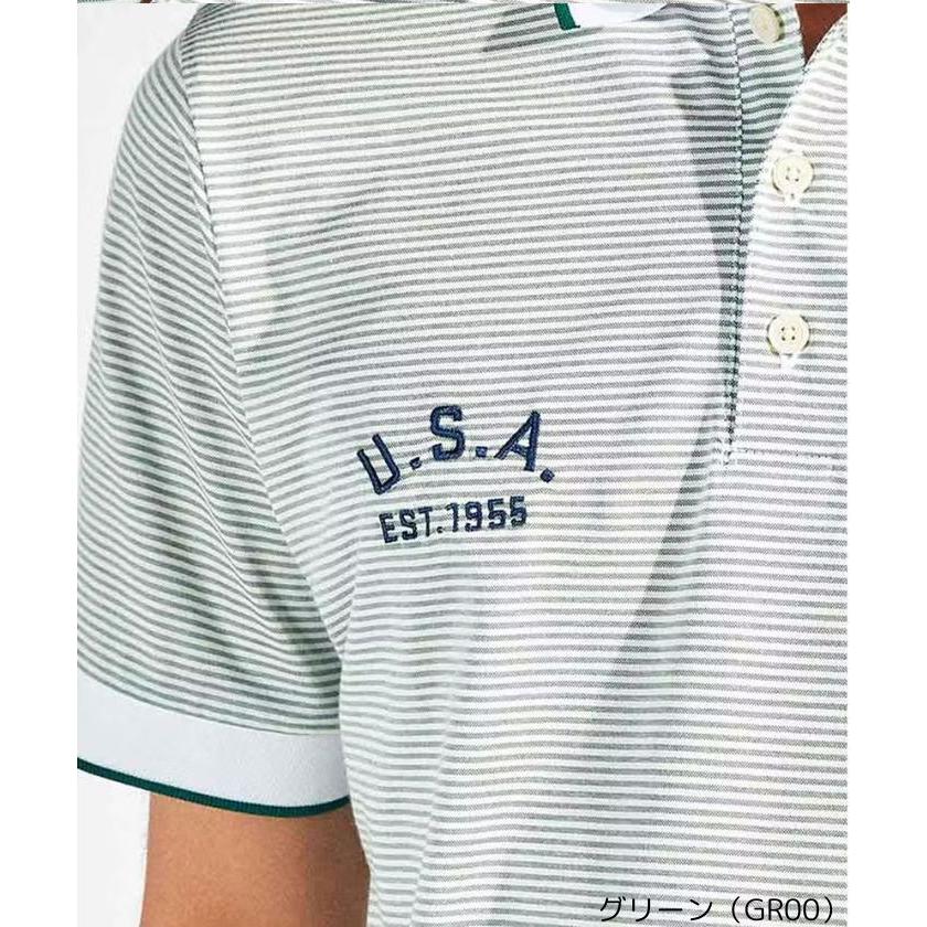 美品Munsingwearストライプ鹿の子ポロシャツ半袖メンズXL薄青白 Amazon | [マンシングウェア] 半袖シャツ 襟付き 鹿の子