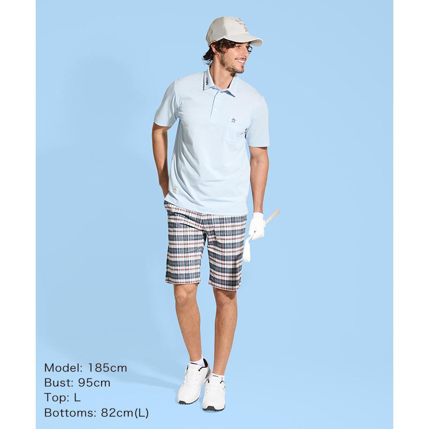 新品日本製マンシングウェア　鹿の子ノースリーブシャツ　UVカット Munsingwear（マンシングウェア） 公式 ハイゲージ鹿の子半袖シャツ