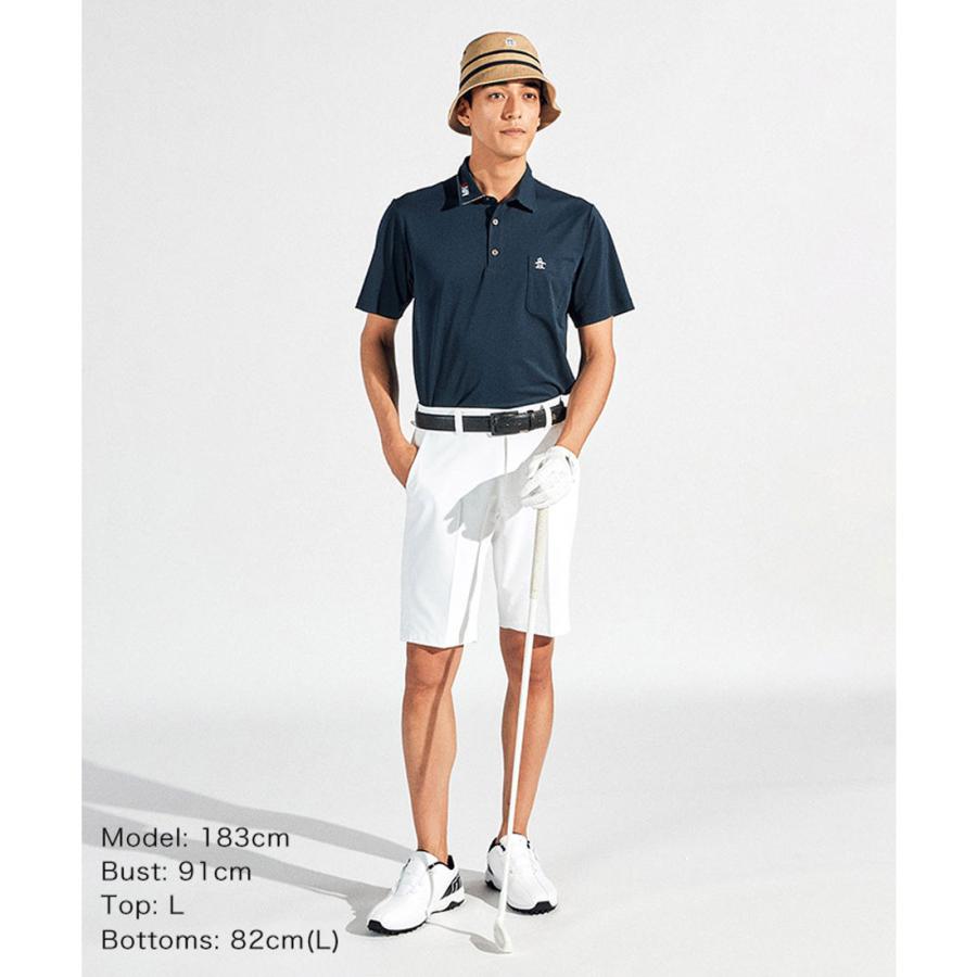 新品日本製マンシングウェア　鹿の子ノースリーブシャツ　UVカット Munsingwear（マンシングウェア） 公式 ハイゲージ鹿の子半袖シャツ