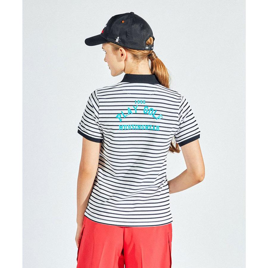 Munsingwear（マンシングウェア） 公式 先染めボーダー鹿子半袖
