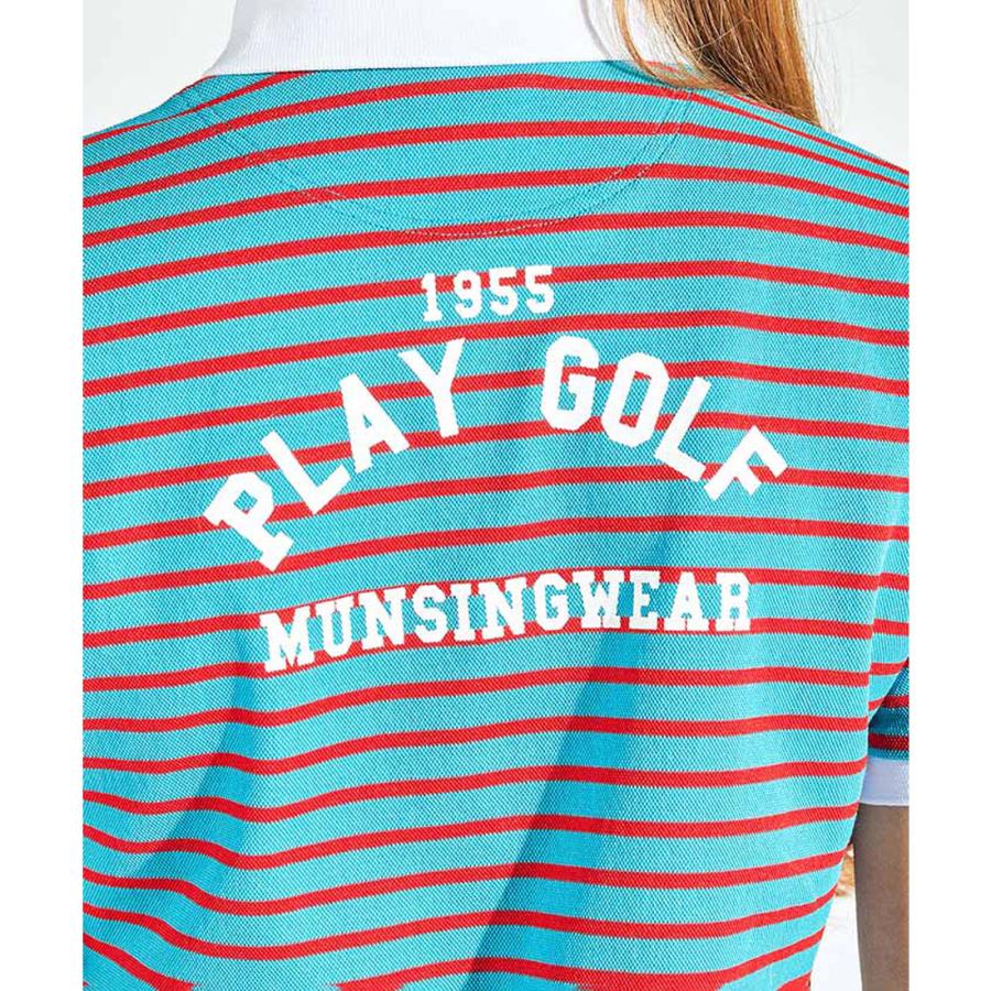Munsingwear（マンシングウェア） 公式 先染めボーダー鹿子半袖