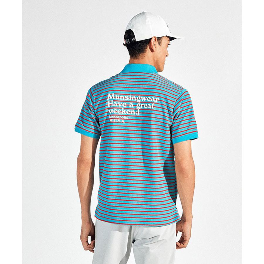 Munsingwear（マンシングウェア） 公式 先染めボーダー鹿子半袖
