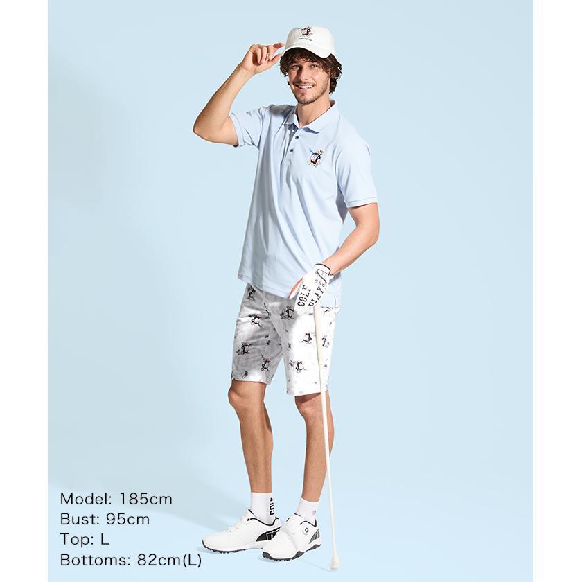マンシングウェア ドット鹿の子半袖ポロシャツ メンズ 男性 サンスクリーン LL マンシングウェア Munsingwear サンスクリーンNIRドット鹿の子