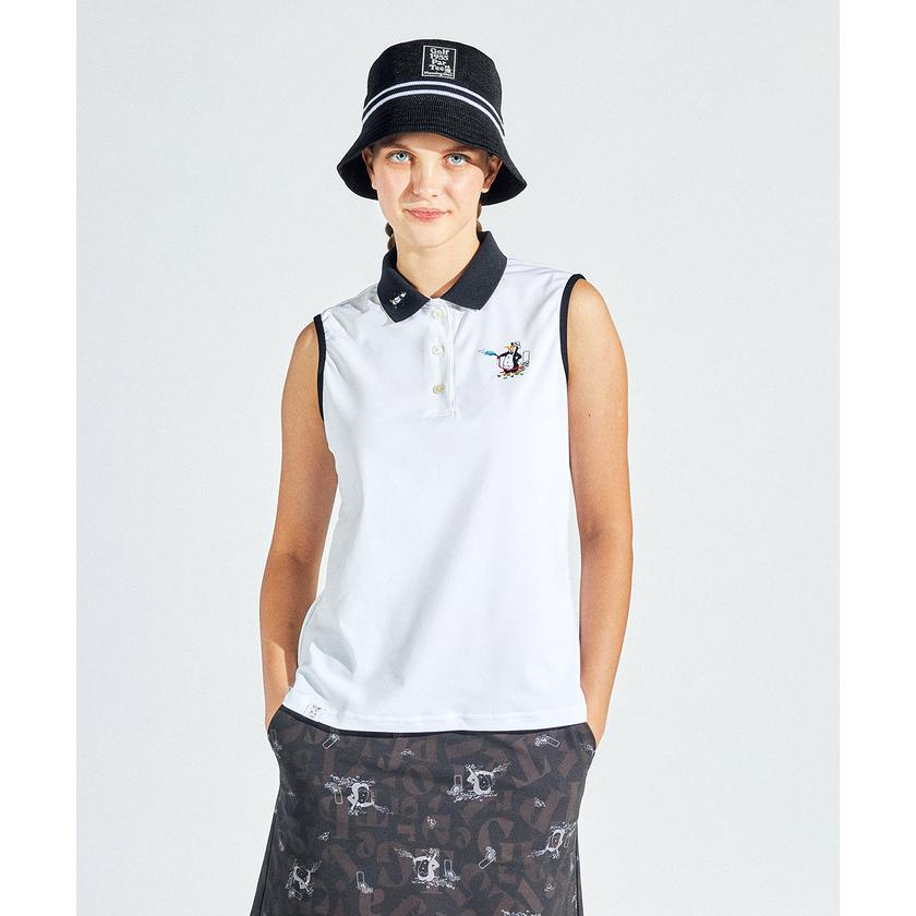 Munsingwear（マンシングウェア） 公式 鹿の子 ノースリーブシャツ