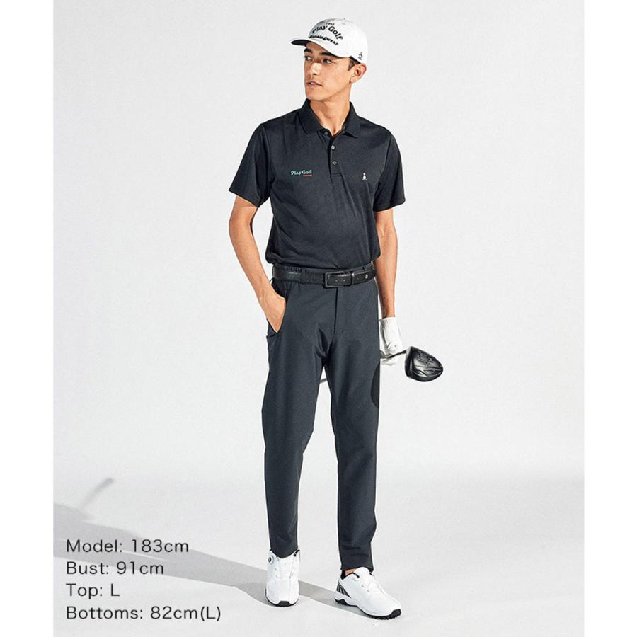 Munsingwear（マンシングウェア） 公式 ロゴジャカード ストレッチ半袖