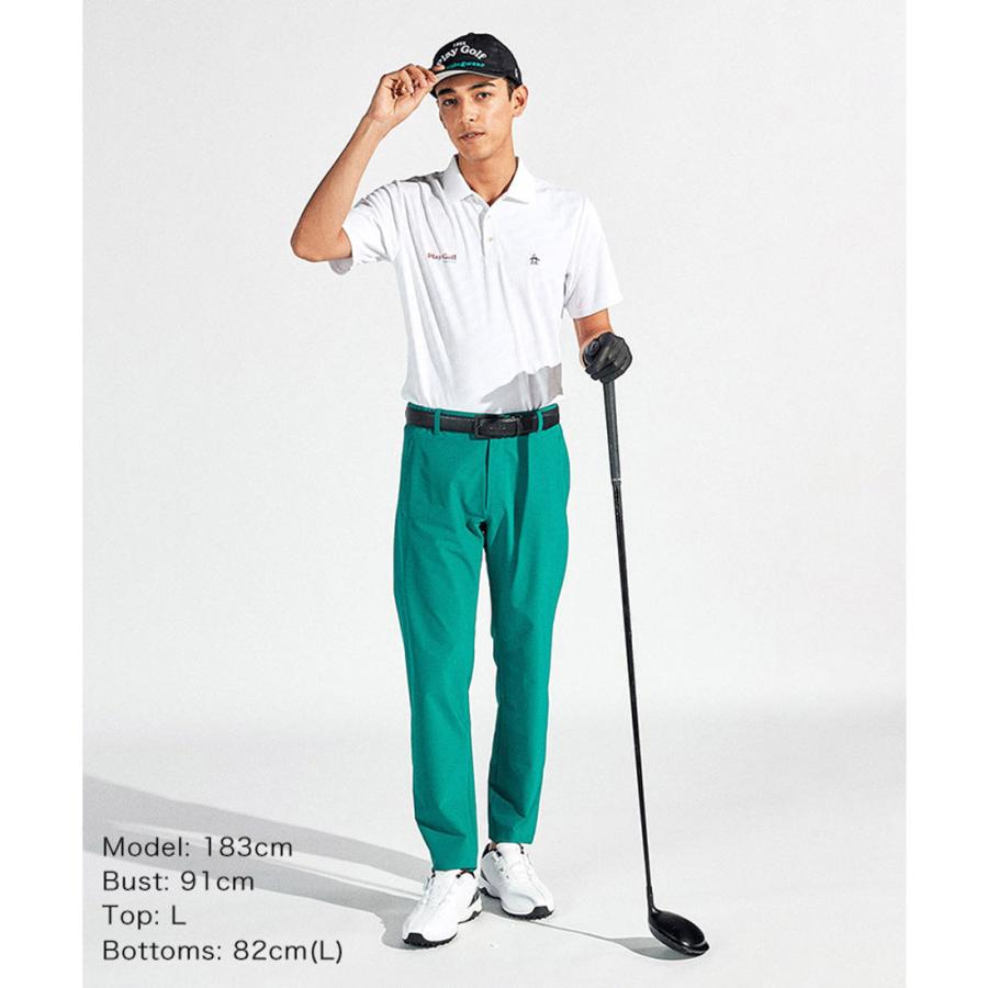 Munsingwear（マンシングウェア） 公式 ロゴジャカード ストレッチ半袖