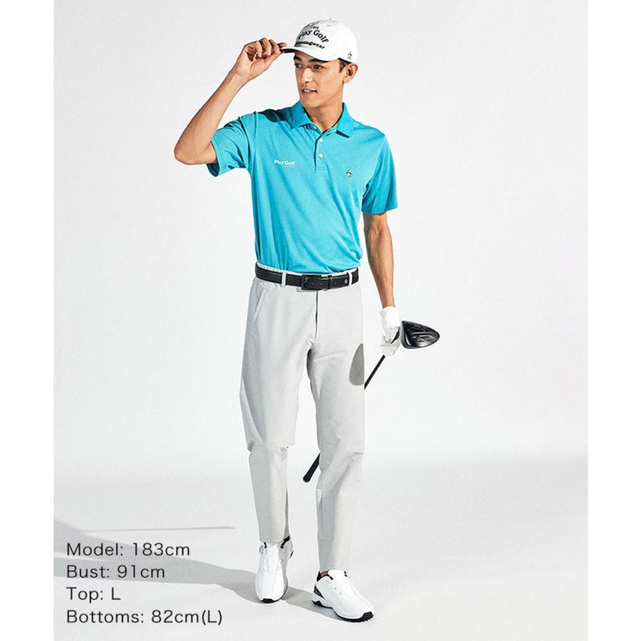 Munsingwear（マンシングウェア） 公式 ロゴジャカード ストレッチ半袖