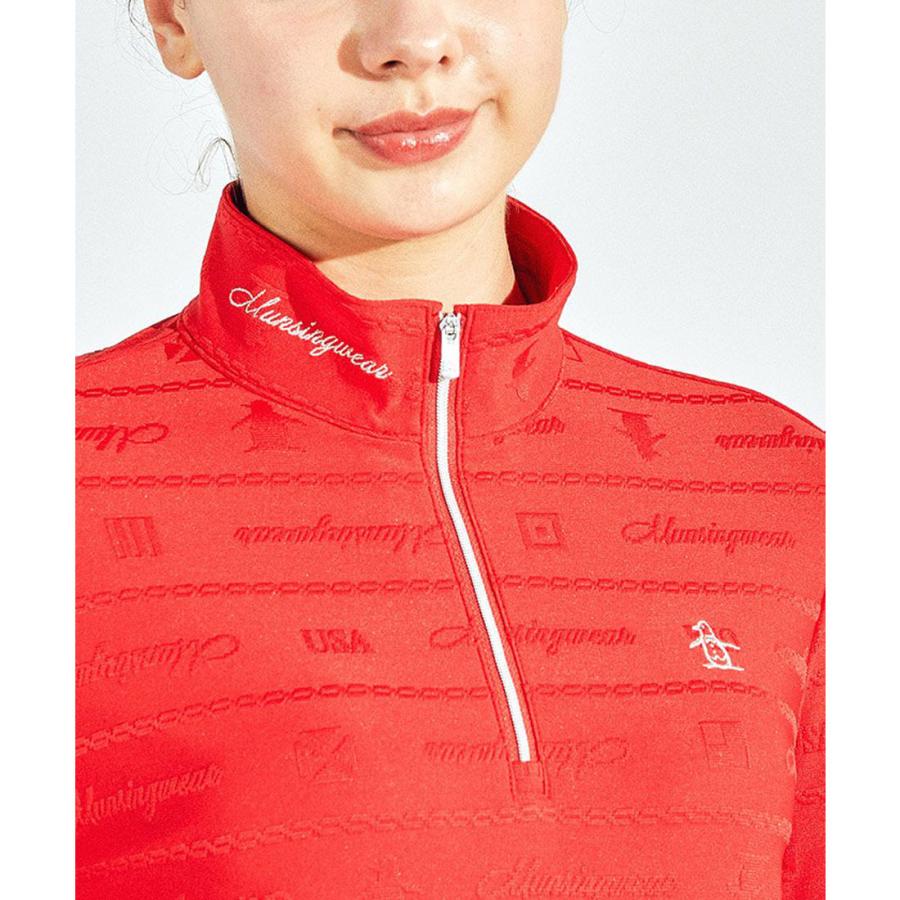Munsingwear（マンシングウェア） 公式 地柄ジャカード長袖ジップ
