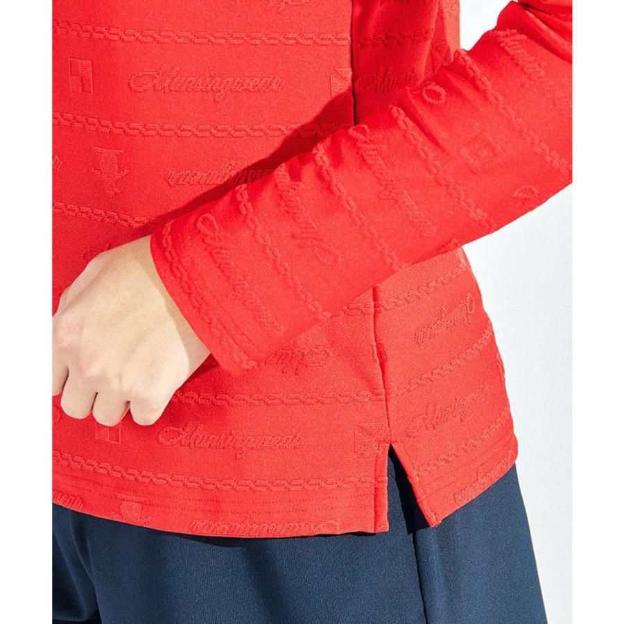 Munsingwear（マンシングウェア） 公式 地柄ジャカード長袖ジップ