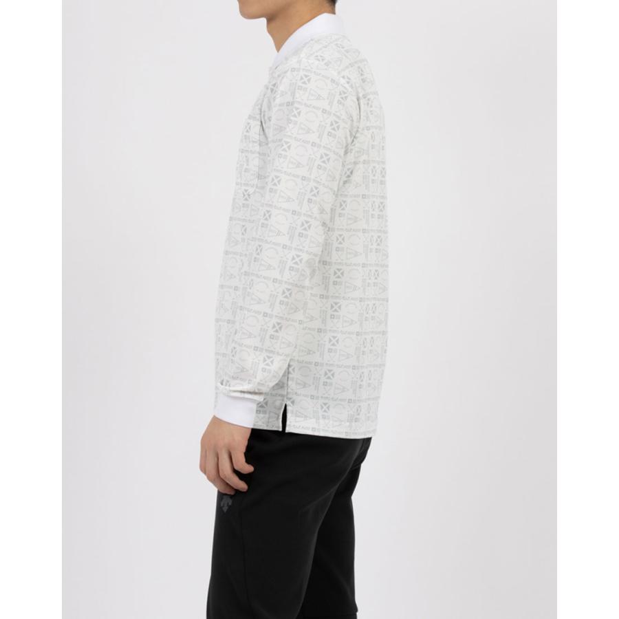 マンシングウェア Munsingwear 公式 マンシングウェア 総柄プリント長袖ポロシャツ